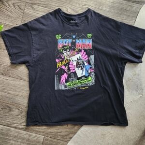 Batman Joker Vintage Black Mens T-shirt Size XXL